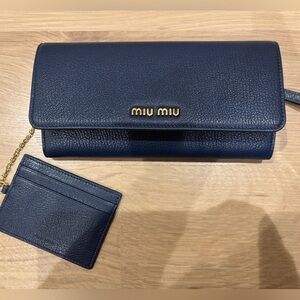 Brand New Miu Miu Long Wallet with separate cardholder